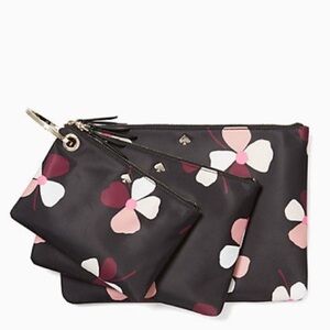 Kate Spade Dawn Dusk Buds Triple Pouch Set
